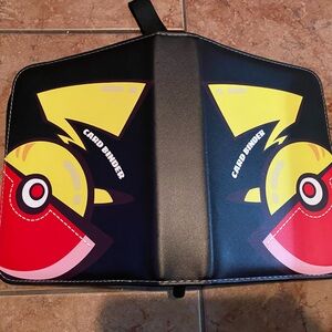 Black, Red and Yellow stylish Pokémon trading card book